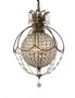 Paris Antique Bronze Crystal Ball Chandelier